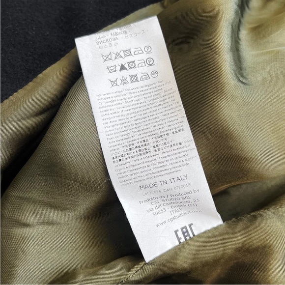 History Repeats Women’s Military Wool Coat sz 42 Black Gold Eagle Italy $830 HR - Picture 15 of 15